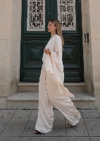 The Satin Cream Trousers