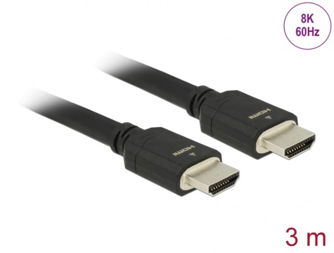 כבל מסך Delock Ultra High Speed HDMI Cable 48 Gbps 8K 60 Hz 3 m