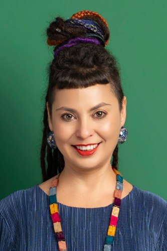 עגילים מרזין צלחת כחולה