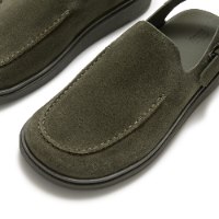 ג'ן FF מיול עם רצועה אחורית זית עמוק FITFLOP Gen-FF Mule With Back Strap פיטפלופ