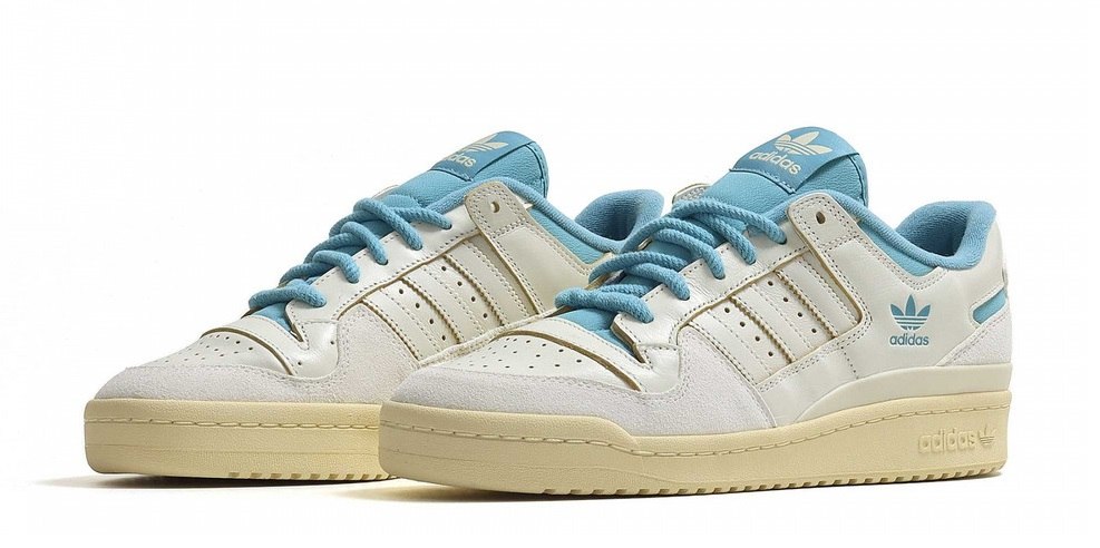 סניקרס אדידס לגבר Adidas Forum Low Cl תכלת בז'