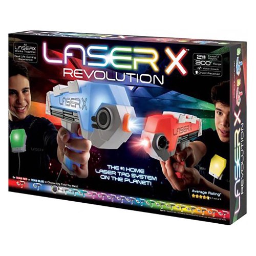 LASER X - זוג אקדחי משחק רבולושן