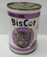 שימורים לחתול "ביסקט" - כבד 415 גרם
