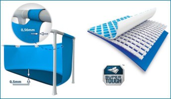 בריכת עמודים מלבנית כחולה | 220X150X60 סמ| מקט 28270| INTEX | קפיץ קפוץ