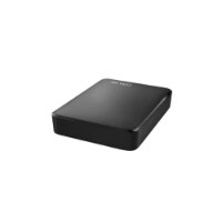 כונן קשיח חיצוני Western Digital Elements Portable 4TB USB-C – פריט בודד שחור עם לוגו WD על רקע לבן