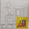 קטר  - קנווס עם ציור וצבעים 15*15
