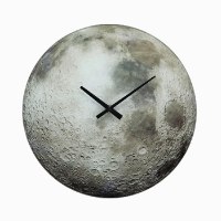 שעון קיר זכוכית פני הירח Gibbous - מארז לא מושלם