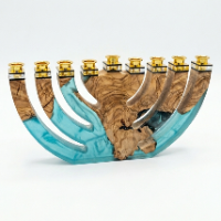 חנוכייה  שקופה מרהיבה
