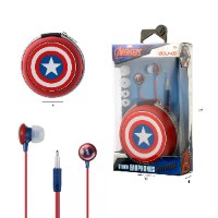 אוזניות קפטן אמריקה בנרתיק