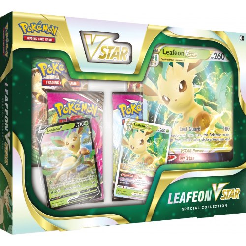 קלפי פוקימון מארז מיוחד ויסטאר סיכה ליפיאון Pokémon TCG: Leafeon VSTAR Special Collection