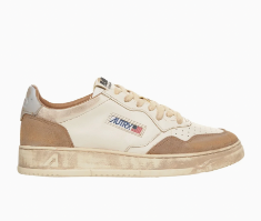 SUP VINT LOW WOM LS06 LEAT/SUEDE COGN/MICR
