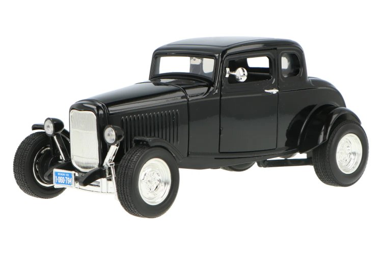 דגם פורד Ford Five-Window Coupe 1934 בקנה מידה 1:18 – דגם אספנות איכותי מוטורמקס| Motormax