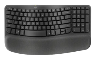מקלדת ארגונומית אלחוטית LOGITECH LOGI Wave Keys