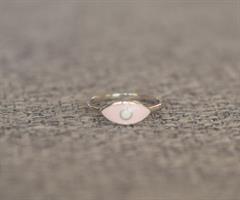 טבעת כסף 925 עין ורודה