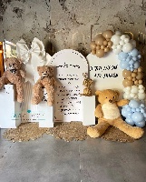 ברכת הדובים – קיר לוחות CNC יוקרתי לברית ולאירועים מיוחדים