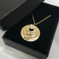 שרשרת מעגלים עם שמות הילדים