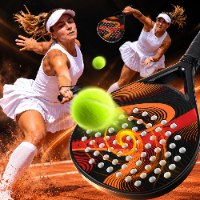 מחבט פאדל מקצועי קל משקל ובולם זעזועים דגם PADEL PRO