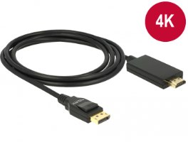 כבל מסך Delock DisplayPort 1.2 to HDMI Cable 4K 30 Hz 5 m