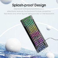 מקלדת גיימינג מוארת Onikuma G32 - כוללת מדבקות מקלדת עברית-אנגלית בערכה