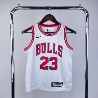 גופיית ילדים NBA שיקגו בולס לבן - מייקל ג'ורדן