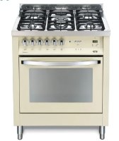 תנור משולב כיריים 70 ליטר דגם LOFRA PBI76MFCI לופרה קרם