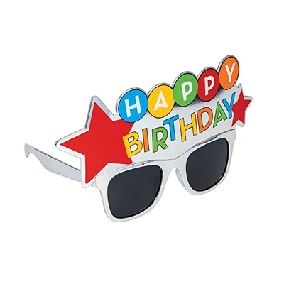 משקפיים Happy Birthday כוכבים