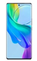 סמארטפון VIVO V29 Lite 5G 8GB+256GB שחור בוהק – פריט בודד המוצג מלפנים עם מסך מואר המציג טפט צבעוני עם טעינה מהירה