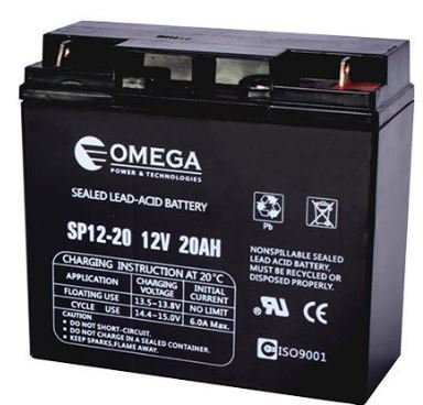 מצבר עופרת 12V 20A אומגה Omega