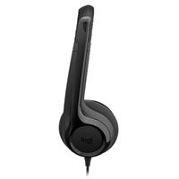 אוזניות קשת חוטיות Logitech H390 USB-C צבע שחור