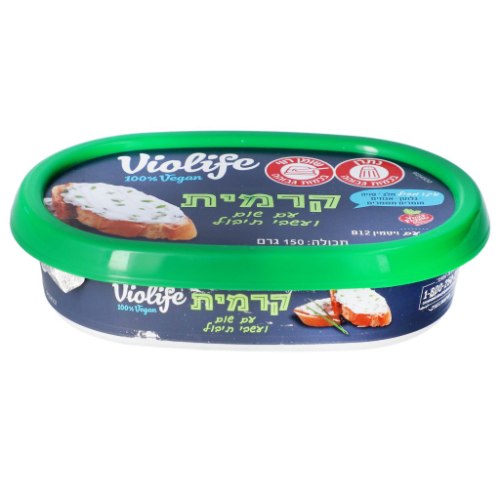 קרמי שום ועשבי תיבול טבעוני 150 גרם - ויולייף