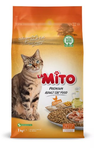 מיטו מזון לחתולים בטעם עוף 1 ק"ג