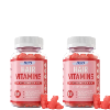 2 חבילות ( 120 יחידות ) -  שיער מלא, חזק ובריא יותר - BOG Hair Vitamins - דובוני גומי לעידוד צמיחת השיער