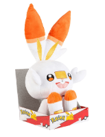 Pokemon - Plush Scorbunny 30 cm בובה רכה ונעימה של סקורבאני