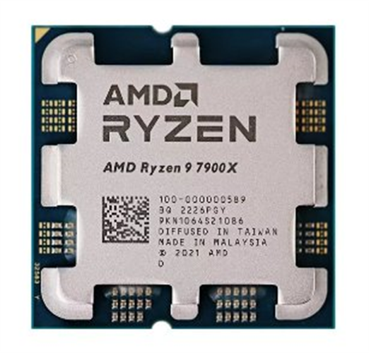 מעבד AMD ZEN4 R9 7900X Tray no Fan AM5 TDP 170W Up to 5.6Ghz 12Cr