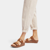 Fit Flop Lulu Adjustable Slides Light Tan כפכפי נשים לולו סלייד חום