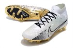 עם גרב - נעלי כדורגל Air Zoom Mercurial Superfly IX Elite לבן זהב