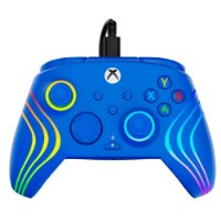 בקר חוטי לגיימינג צבע כחול Turtle Beach Afterglow Wave RGB for Xbox and PC – בקר גיימינג כחול עם כבל מואר ב-RGB גלי USB-C