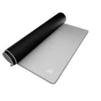 משטח לעכבר גיימינג צבע אפור Corsair MM Anti-Fray Cloth XXL – פריט בודד משטח אפור פרוש חלקית קצהו מגולגל