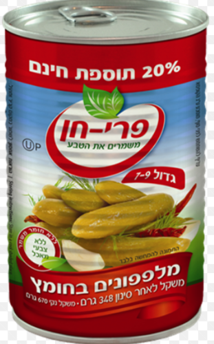 מלפפון בחומץ פרי חן גודל 7-9