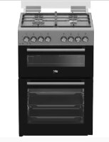 תנור דו תאי משולב כיריים גז 60 ס"מ דגם KFDM6126BX בקו BEKO נירוסטה