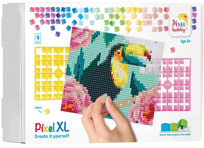 ציפור טוקן - תבנית 20/25 ס"מ | פיקסל הובי XL