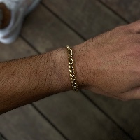 Cono Bracelet Gold 7mm