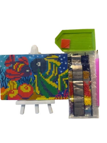 ארט יהלומים דגים 15*10 סמ'
