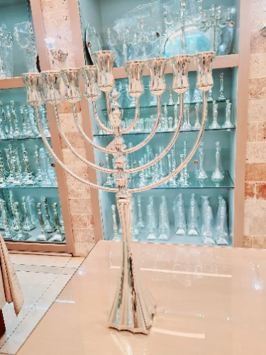 חנוכיה מכסף טהור דגם galil