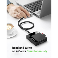 קורא כרטיסים UGREEN SD Card Reader 4 in 1 USB 3.0 SD TF CF MS