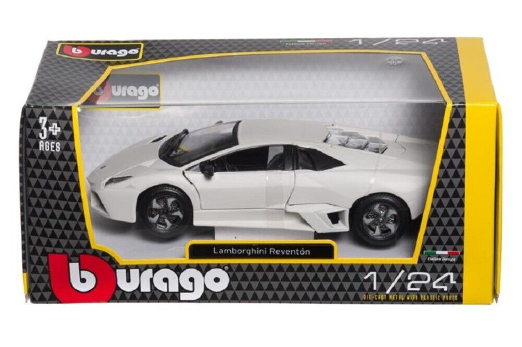 דגם מכונית למבורגיני רוונטון לבנה 1/24 2007 Bburago Lamborghini Reventon