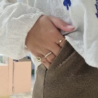 טבעת זהב חותם עם חריטה