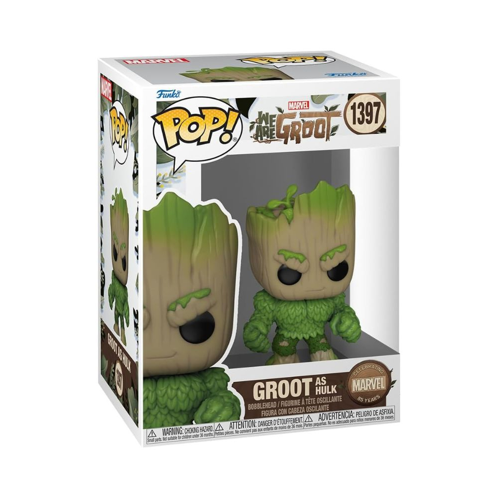 פופ מארוול הענק הירוק בצורת גרוט - Funko POP! Marvel: We are Groot - Hulk - Groot Shorts #1397