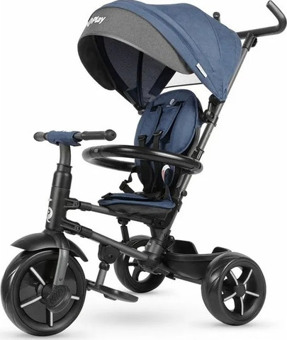 קיו פליי תלת אופן אפור ריטו סטאר כחול - QPLAY RITO 46810