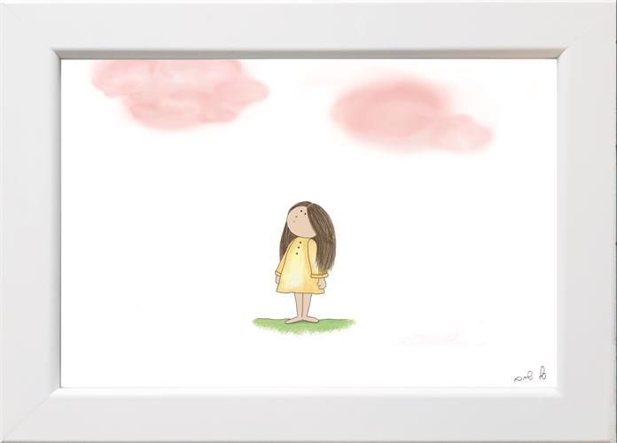 תמונה ילדה ועננים